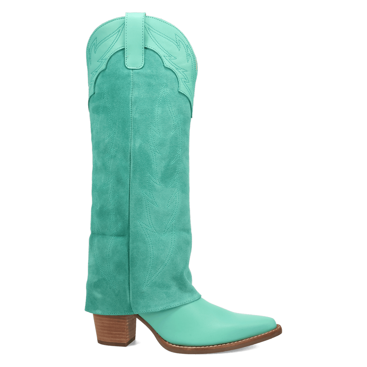 Women's Dingo Wild Fire Leather Boot - Green - DI2280-GN