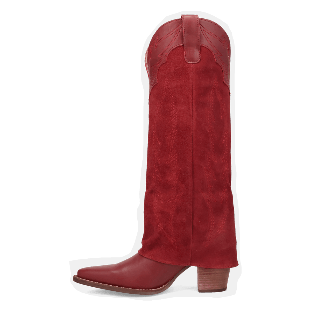 Women's Dingo Wild Fire Leather Boot - Red - DI2280-RD