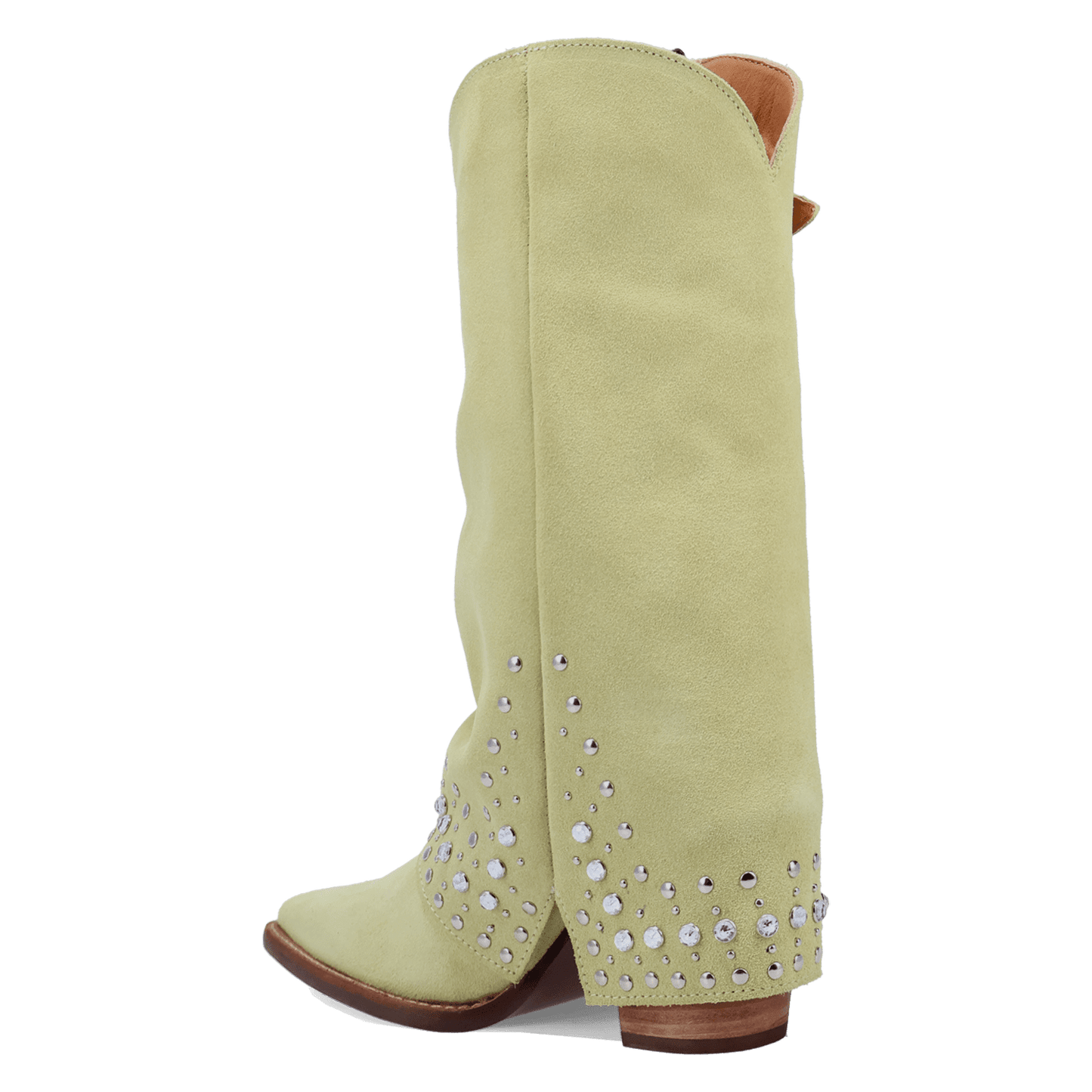 Women's Dingo Howdy Honey Suede Leather Boot - Lime - DI2337-GN7