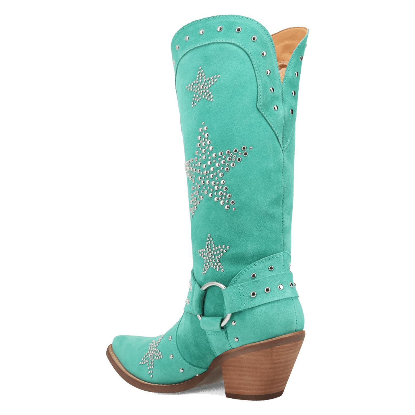 Women's Dingo Lucky Stars Suede Leather Boot - Green - DI2350-GN