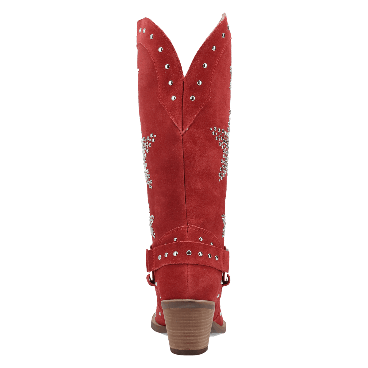 Women's Dingo Lucky Stars Suede Leather Boot - Red - DI2350-RD