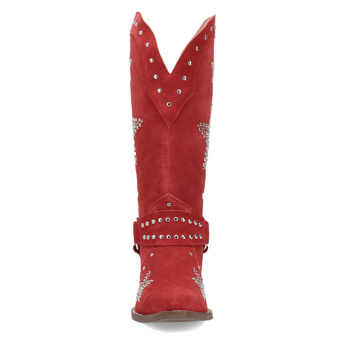Women's Dingo Lucky Stars Suede Leather Boot - Red - DI2350-RD