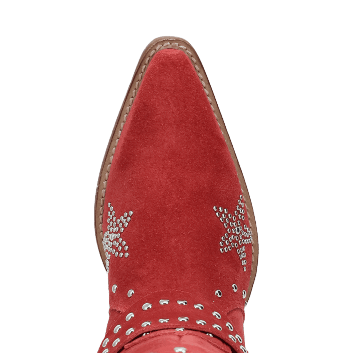 Women's Dingo Lucky Stars Suede Leather Boot - Red - DI2350-RD