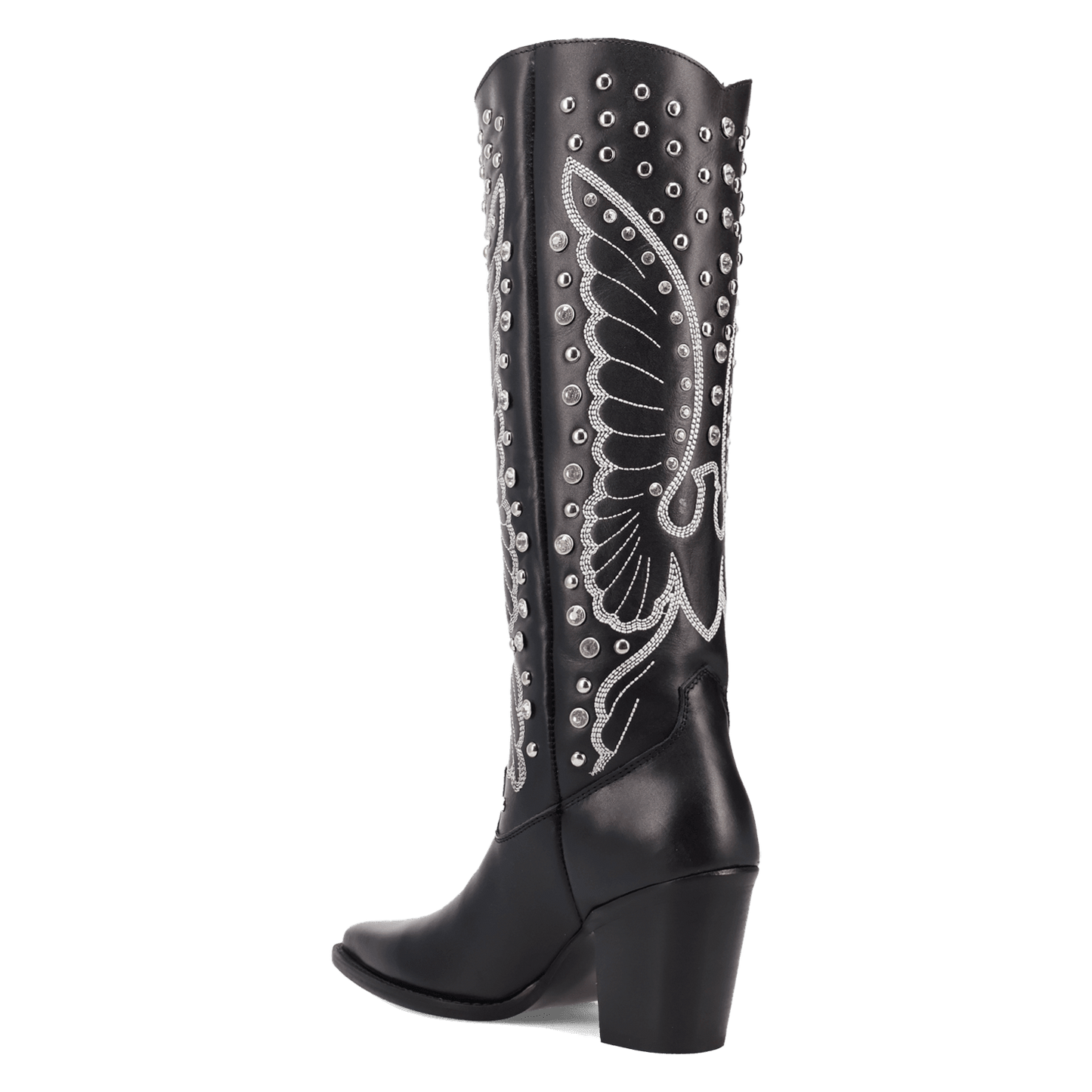 Women's Dingo Diamonds Forever Leather Boot - Black - DI2351-BK