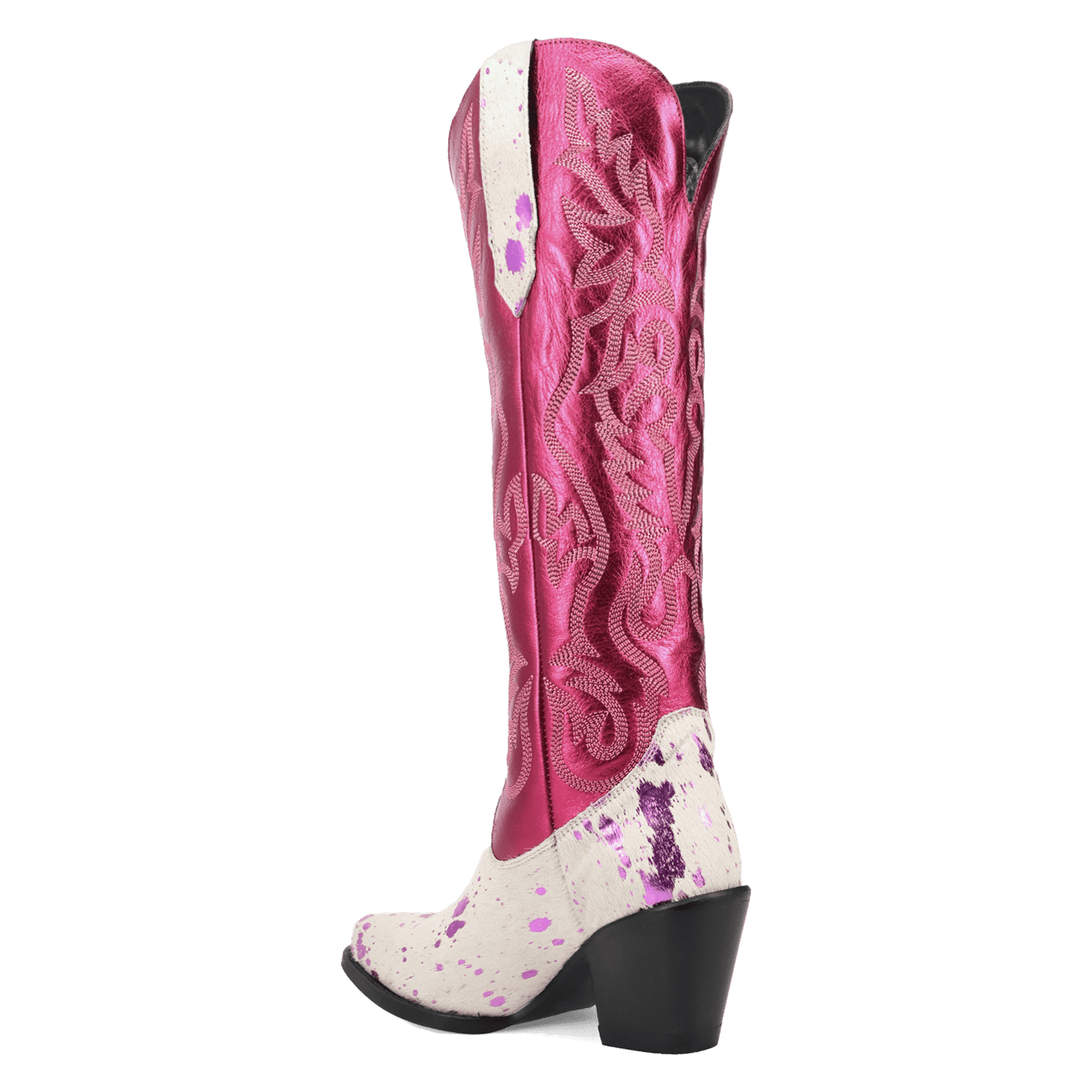 Women's Dingo Take No Bull Leather Boot - Fuchsia - DI2375-PU6
