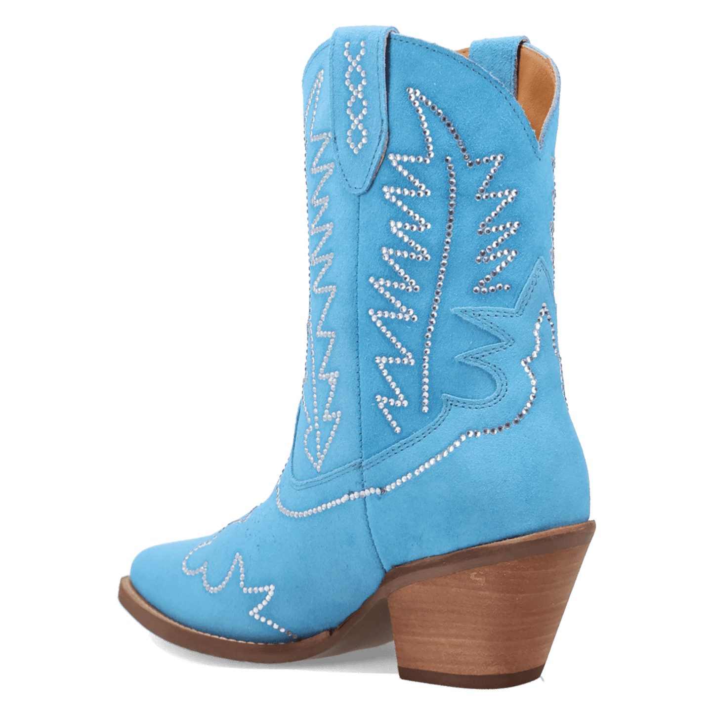 Women's Dingo Tiny Pony Suede Leather Bootie - Blue - DI2376-BL