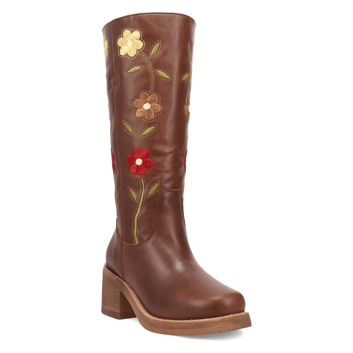 Women's Dingo Bloom Leather Boot - Brown - DI2378-BN