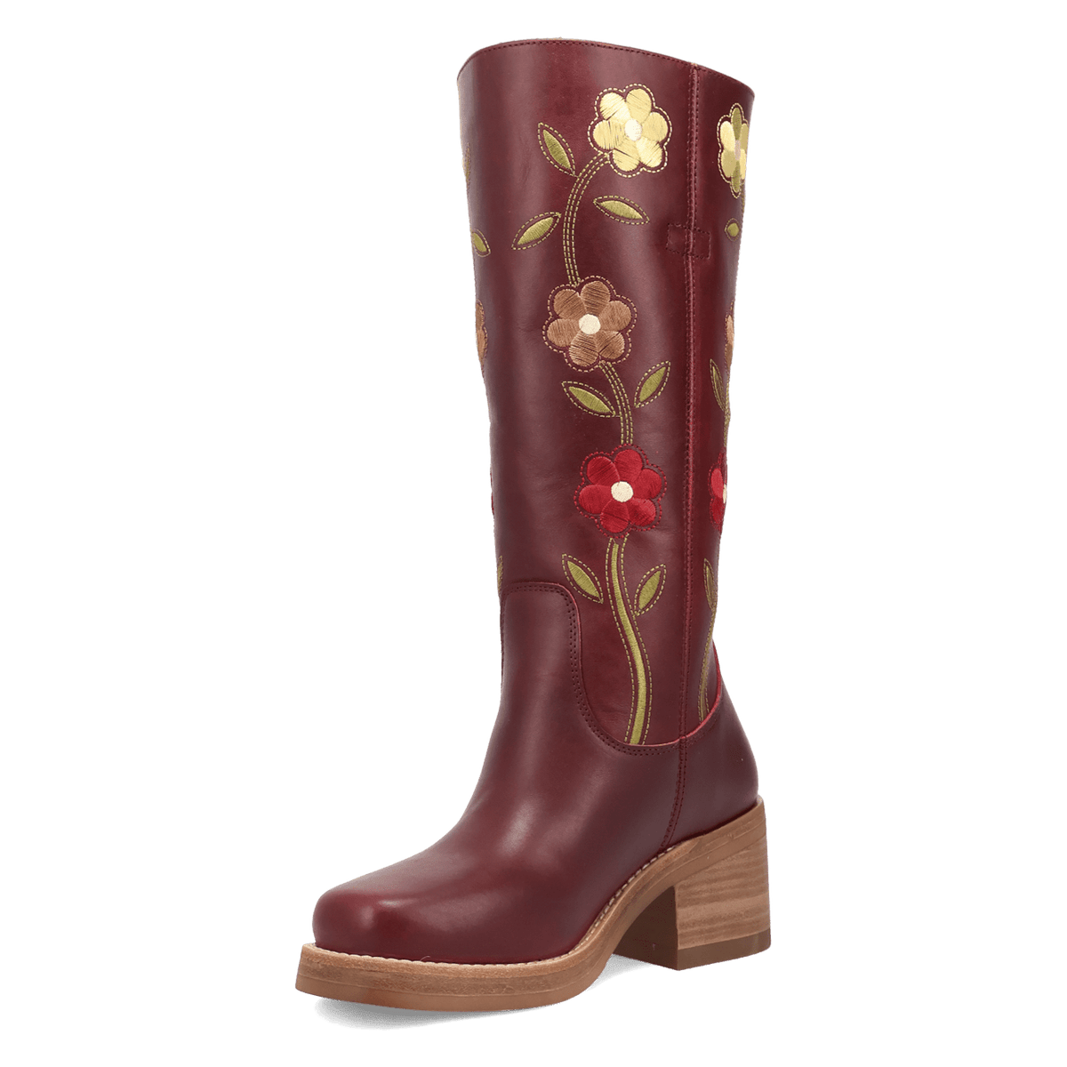 Women's Dingo Bloom Leather Boot - Merlot - DI2378-RD16