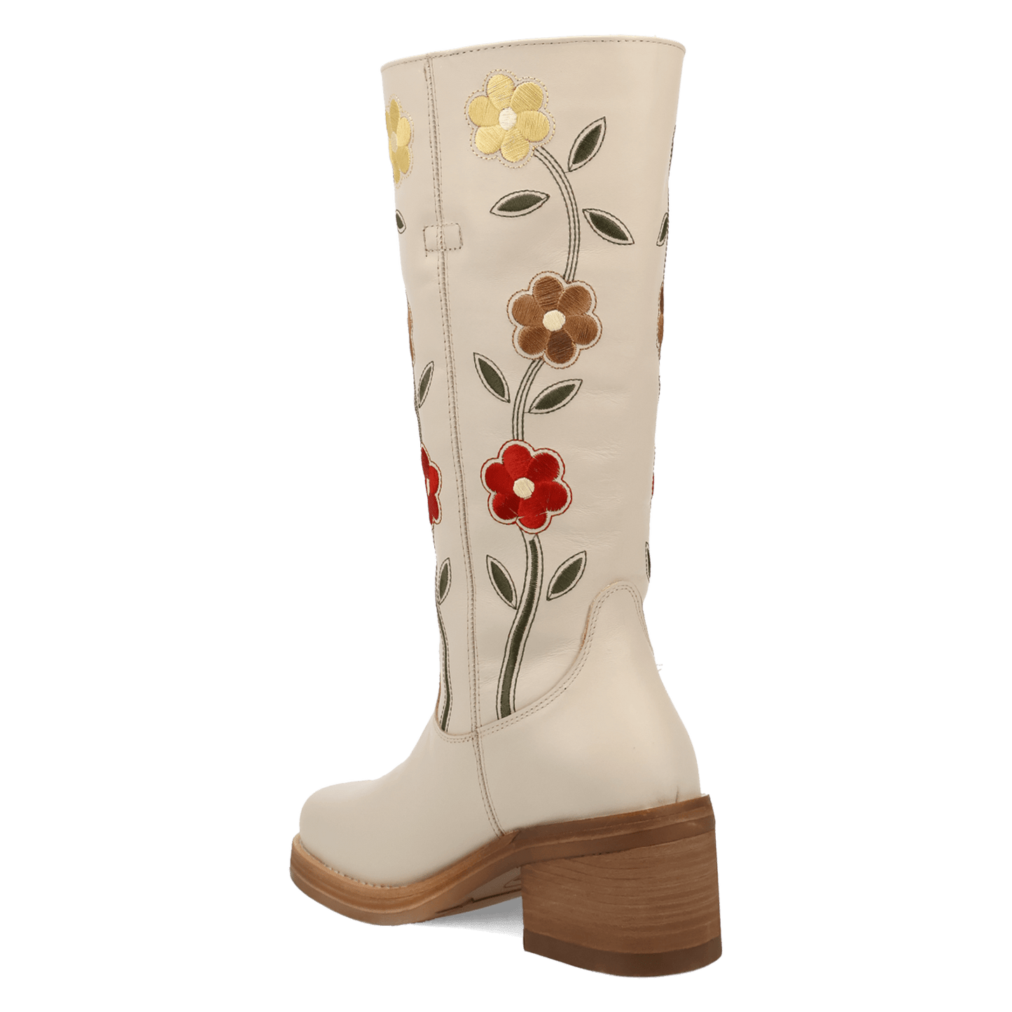 Women's Dingo Bloom Leather Boot - White - DI2378-WH