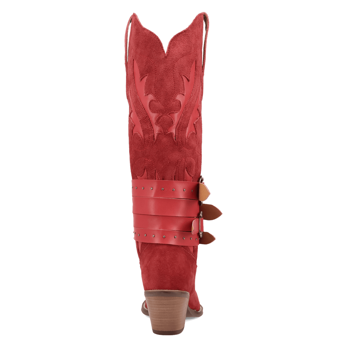 Women's Dingo Buck Wild Suede Leather Boot - Red - DI2380-RD