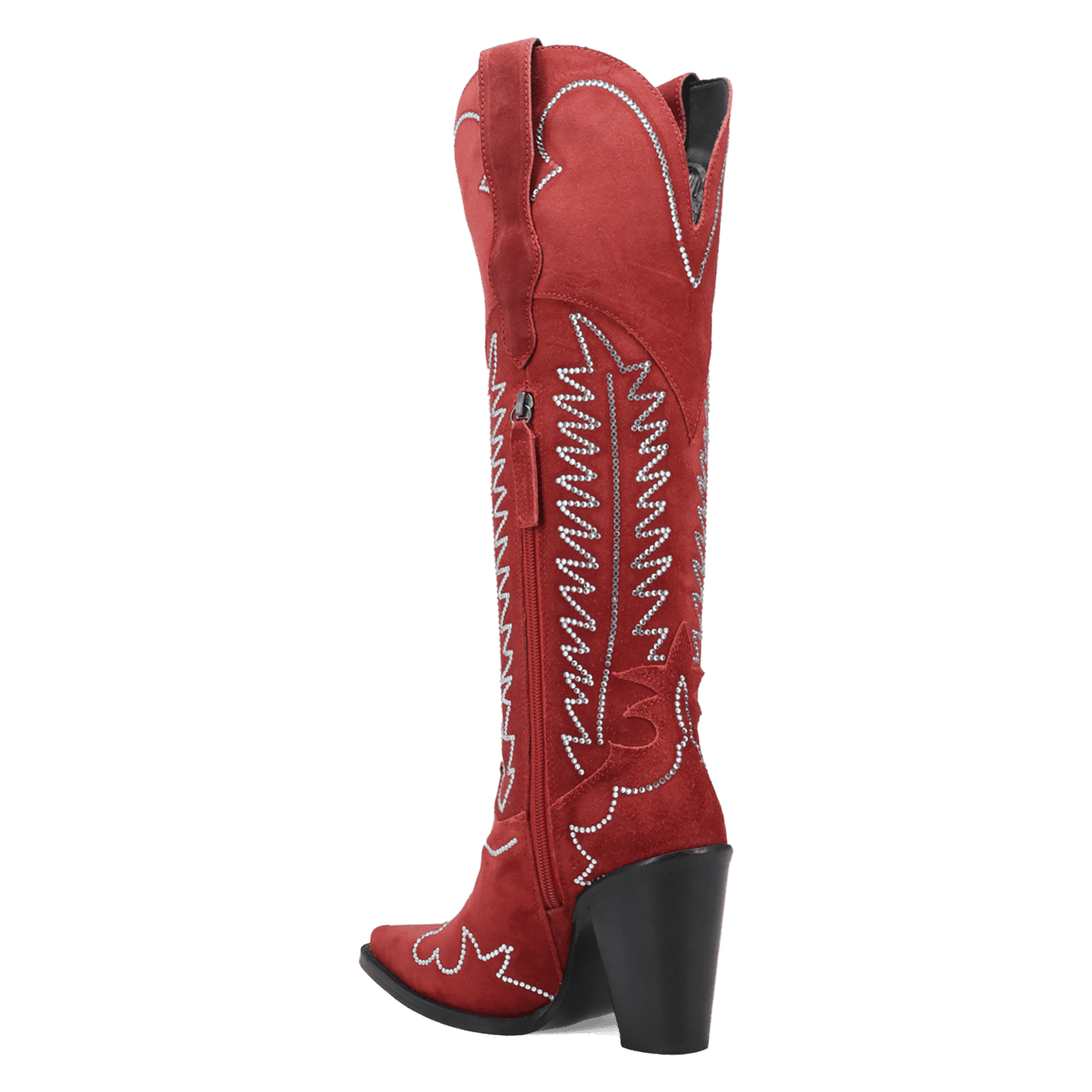 Women's Dingo Double Take Suede Leather Boot - Red - DI2382-RD