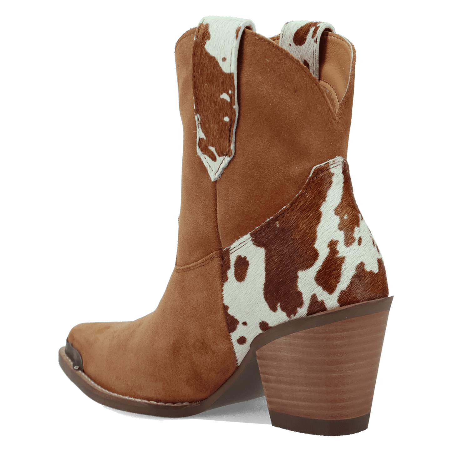 Women's Dingo Texas Charm Suede Leather Bootie - Camel - DI2399-BG4