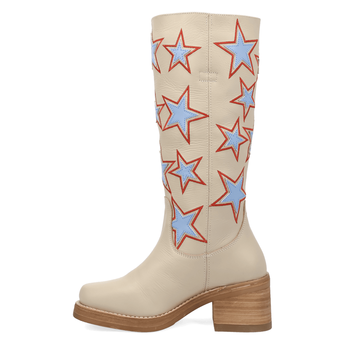 Women's Dingo American Dream Leather Boot - White - DI2490-WH15