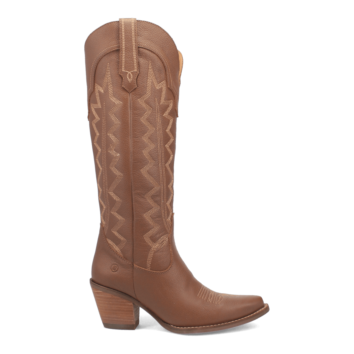 Women's Dingo High Cotton Leather Boot - Brown - DI936-BN