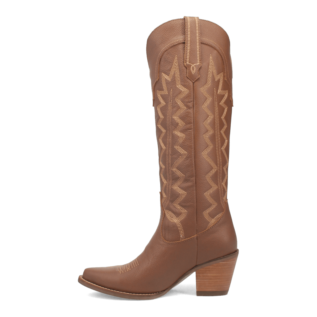 Women's Dingo High Cotton Leather Boot - Brown - DI936-BN