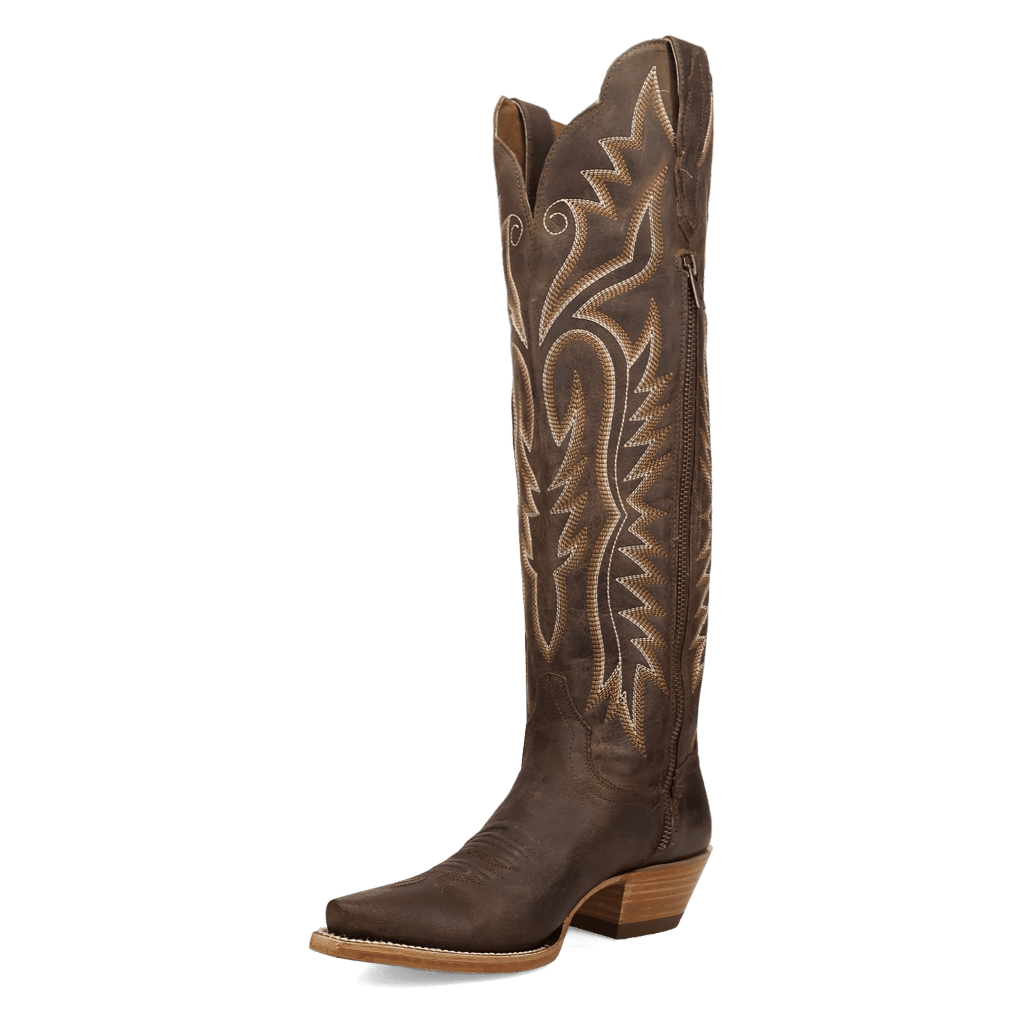Women's Dan Post Prairie Dancer Leather Boot - Brown - DP7103