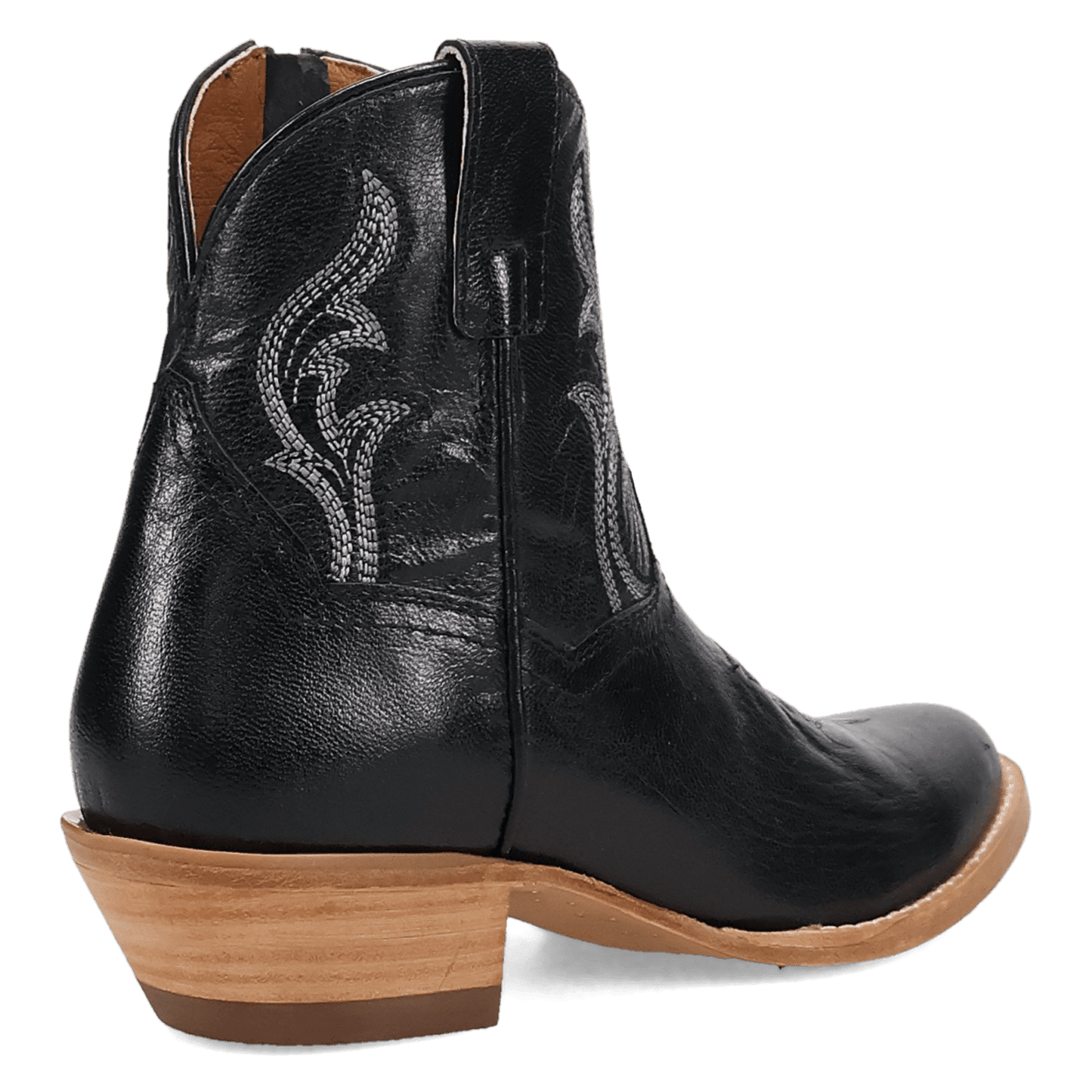 Women's Dan Post Rustic Charm Leather Bootie - Black - DP7112