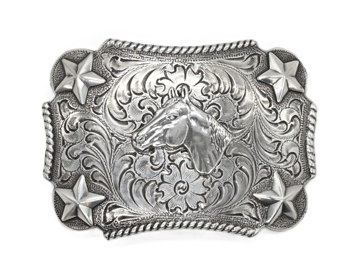 Nocona Youth Horse Silver Buckle - 3603007