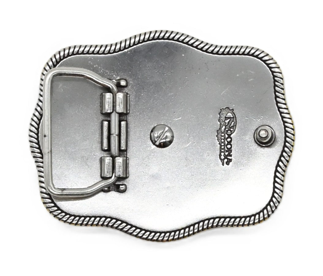Nocona Youth Antique Silver/Gold Buckle - 3798902