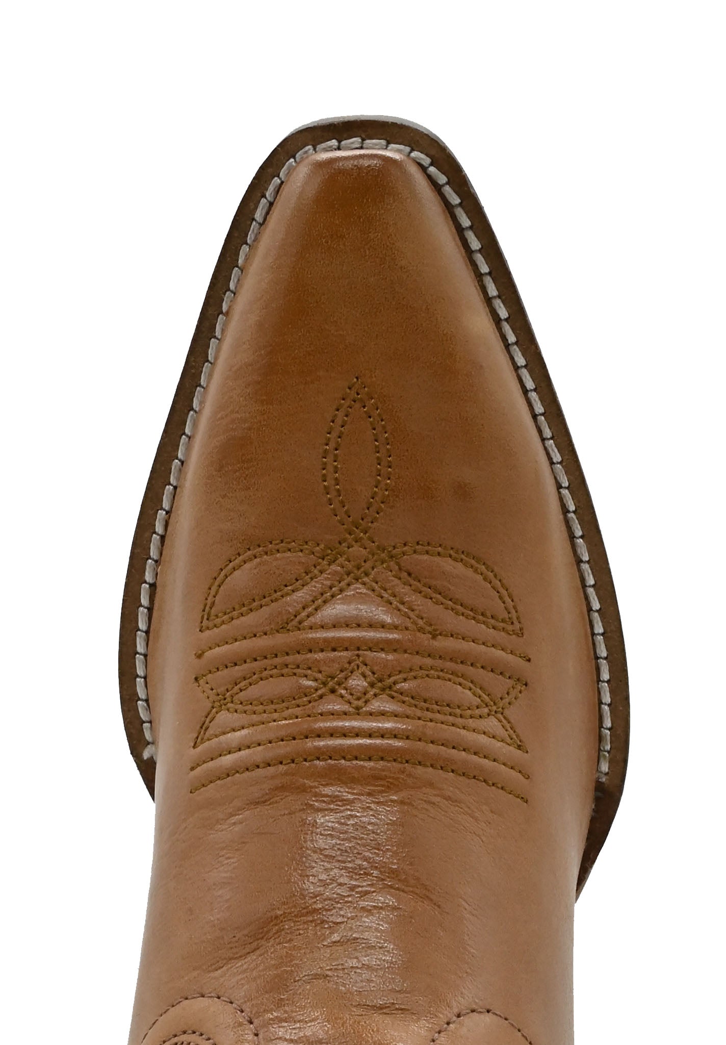 Distressed Tan Snip Toe with Blue Upper - 5153