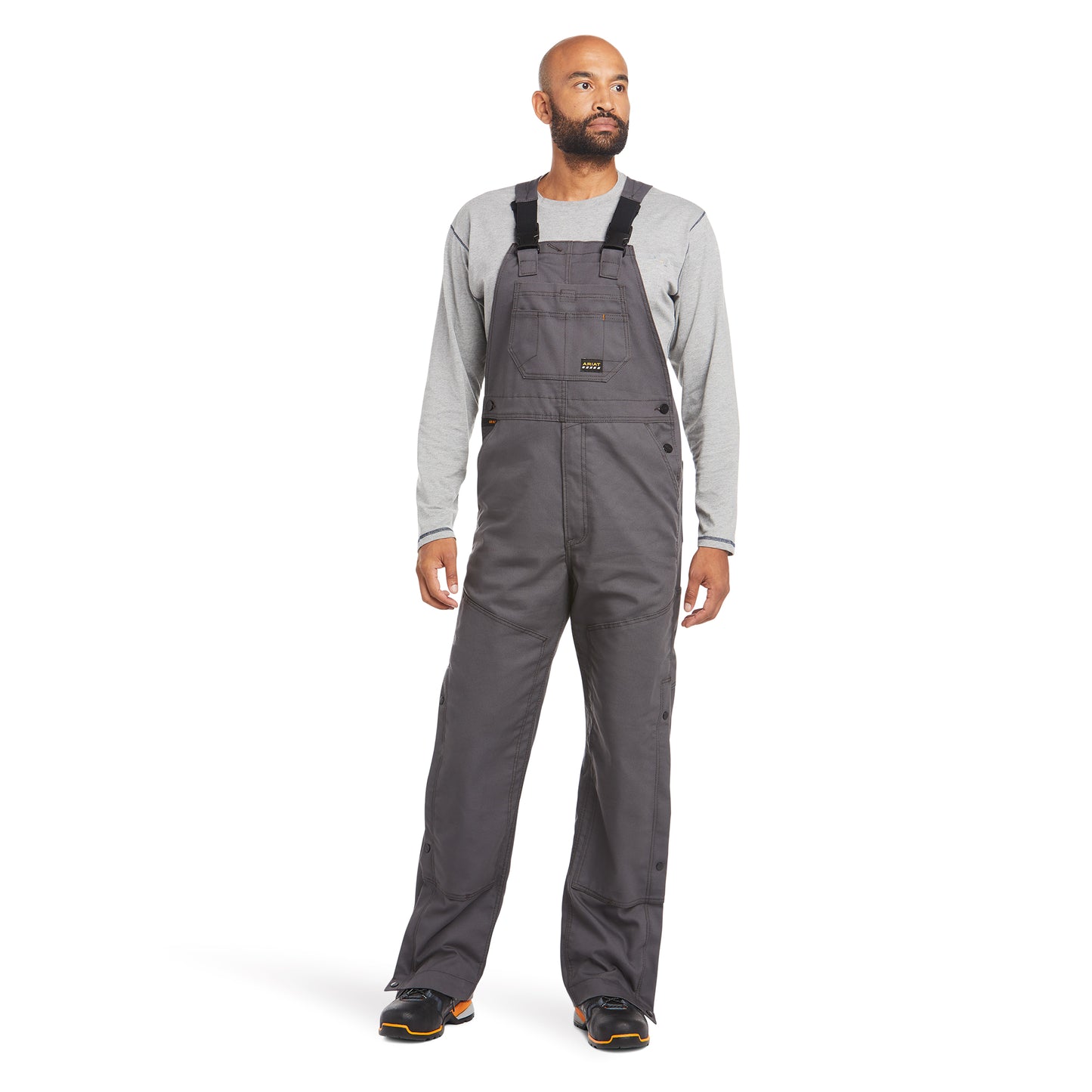 Rebar Duracanvas Unlined Bib Rebar Gray - 10034653