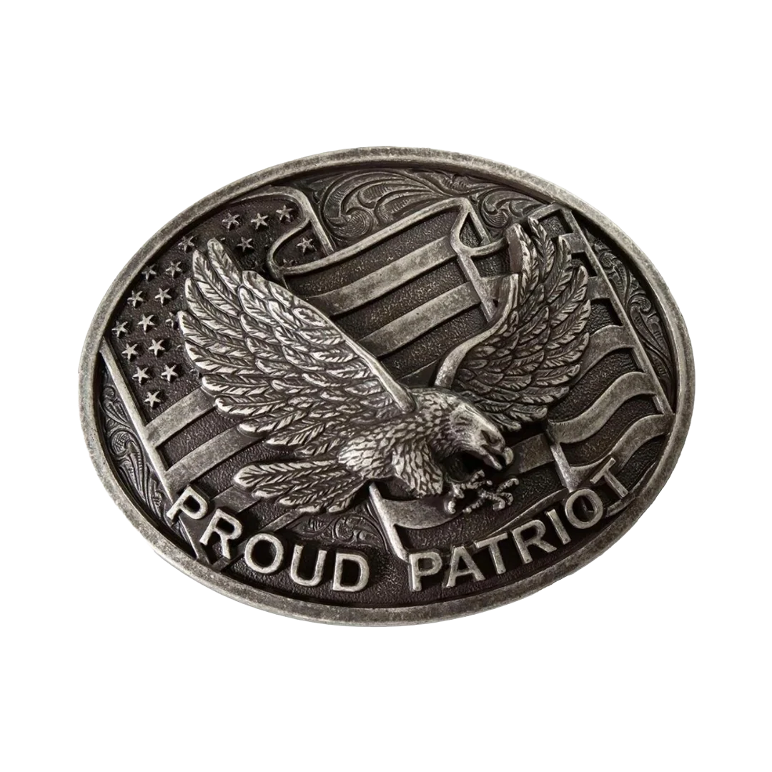 Nocona Mens Buckle Oval Proud Patriot - 37954