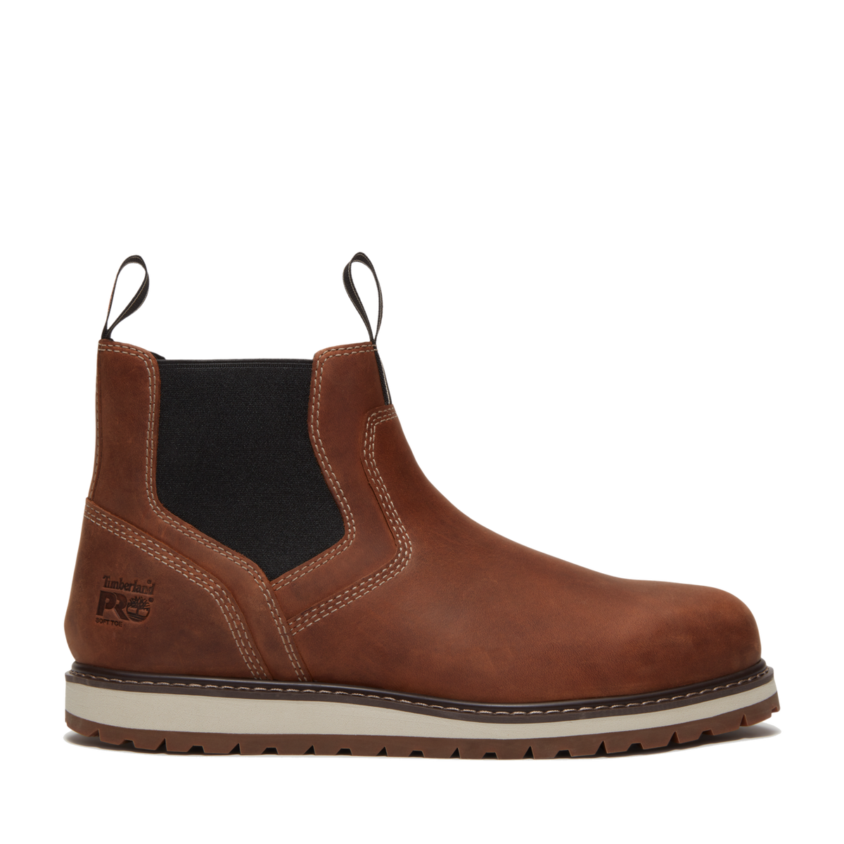 Men's Timberland PRO IRVINE CHELSEA SOFT TOE - BROWN - TB0A66BUEM41