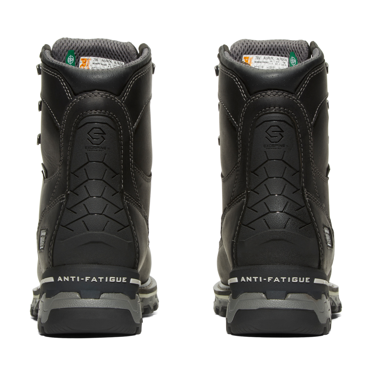 Women's Timberland PRO 8IN BOONDOCK CT WP FP INS 200G CSA - BLACK - TB1A5R7K0011