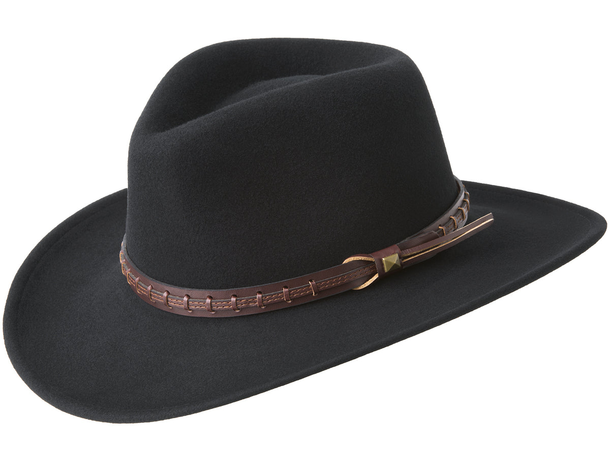 Bailey Firehole Crushable Western Hat - Black - W05LFJ-BK001