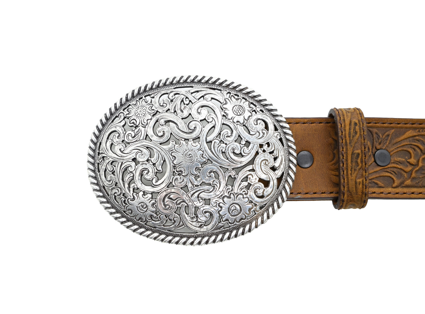 Pierced Filigree Trophy Belt