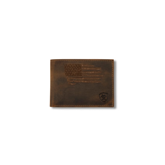 Ariat Bifold Wallet Patriot Flag Embroidery - A3545602