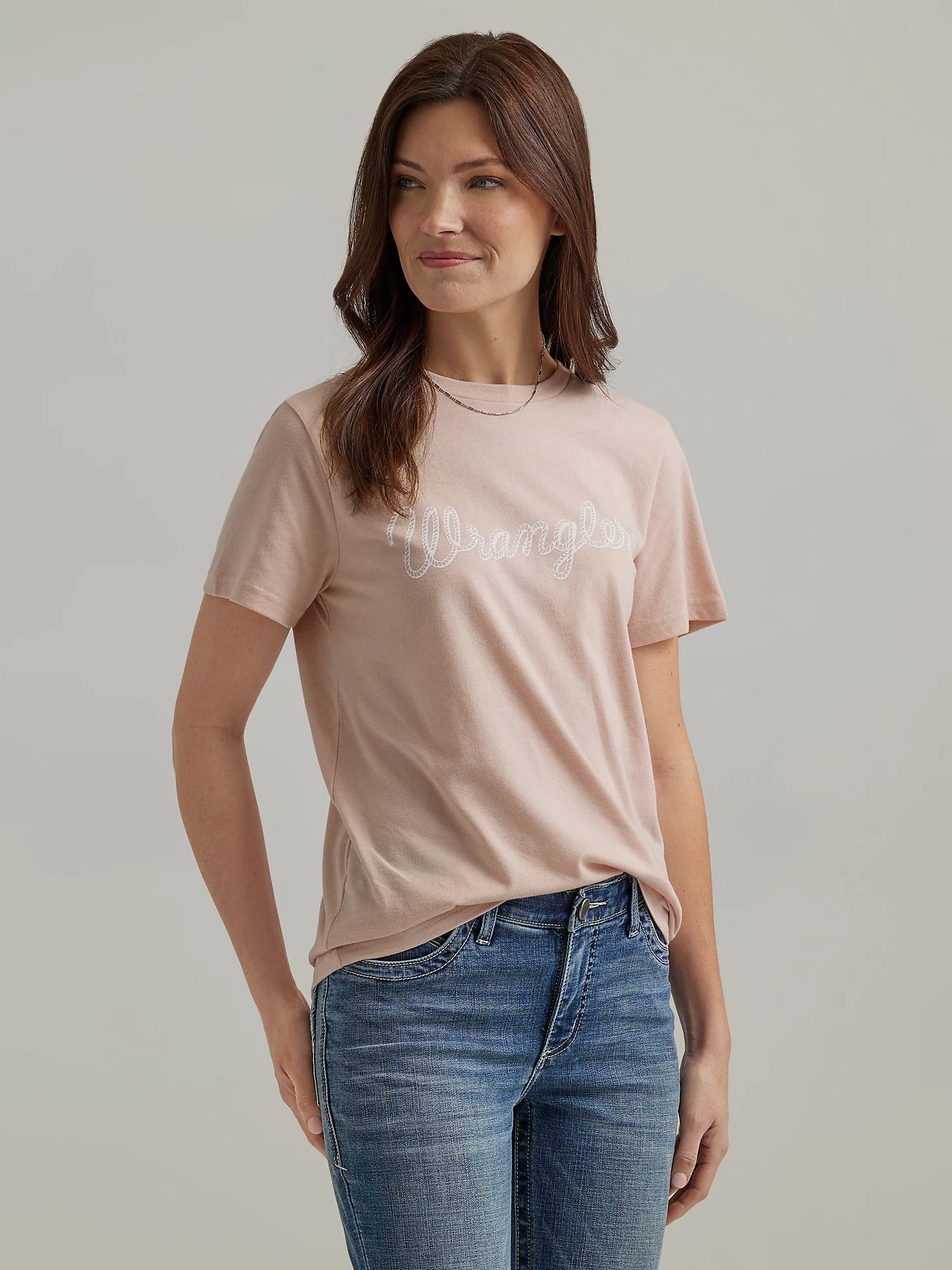 Peach Whip Rope Logo Graphic Short Sleeve