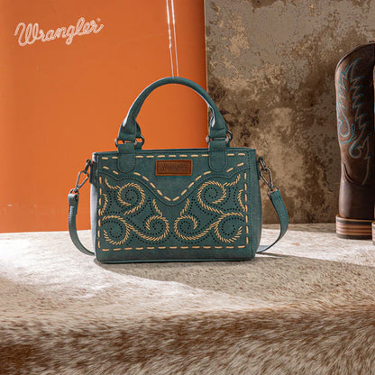 Wrangler Embroidered Swirl Mini Satchel/ Crossbody - WG337-2003