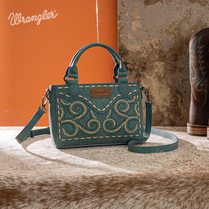 Wrangler Embroidered Swirl Mini Satchel/ Crossbody - WG337-2003