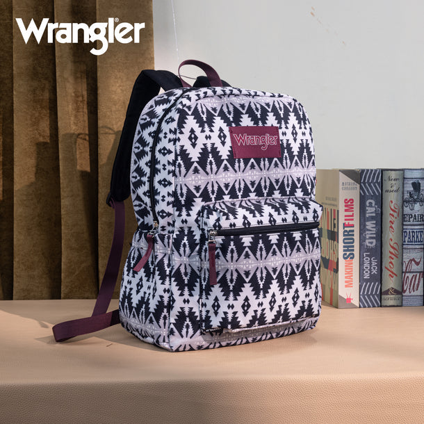 Wrangler Aztec Print Backpack - Black - WG2000-011BK