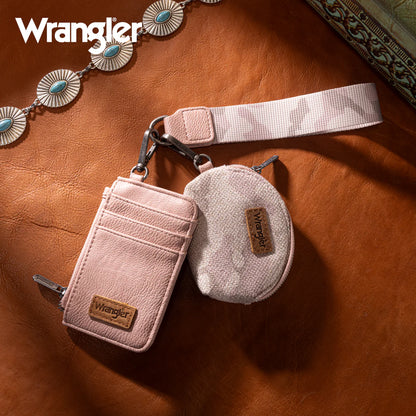 Wrangler Southwestern Art Print Dual Pouch Wristlet