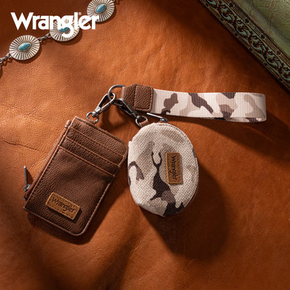 Wrangler Southwestern Art Print Dual Pouch Wristlet