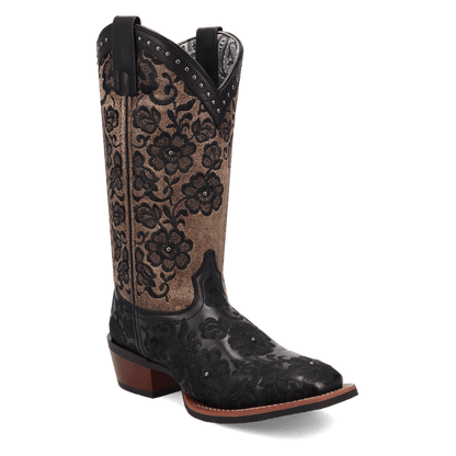 Women's Laredo Flora Leather Boot - Black - 20019