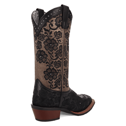 Women's Laredo Flora Leather Boot - Black - 20019