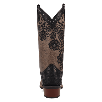 Women's Laredo Flora Leather Boot - Black - 20019