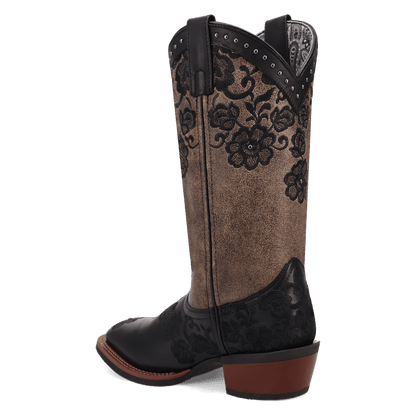 Women's Laredo Flora Leather Boot - Black - 20019