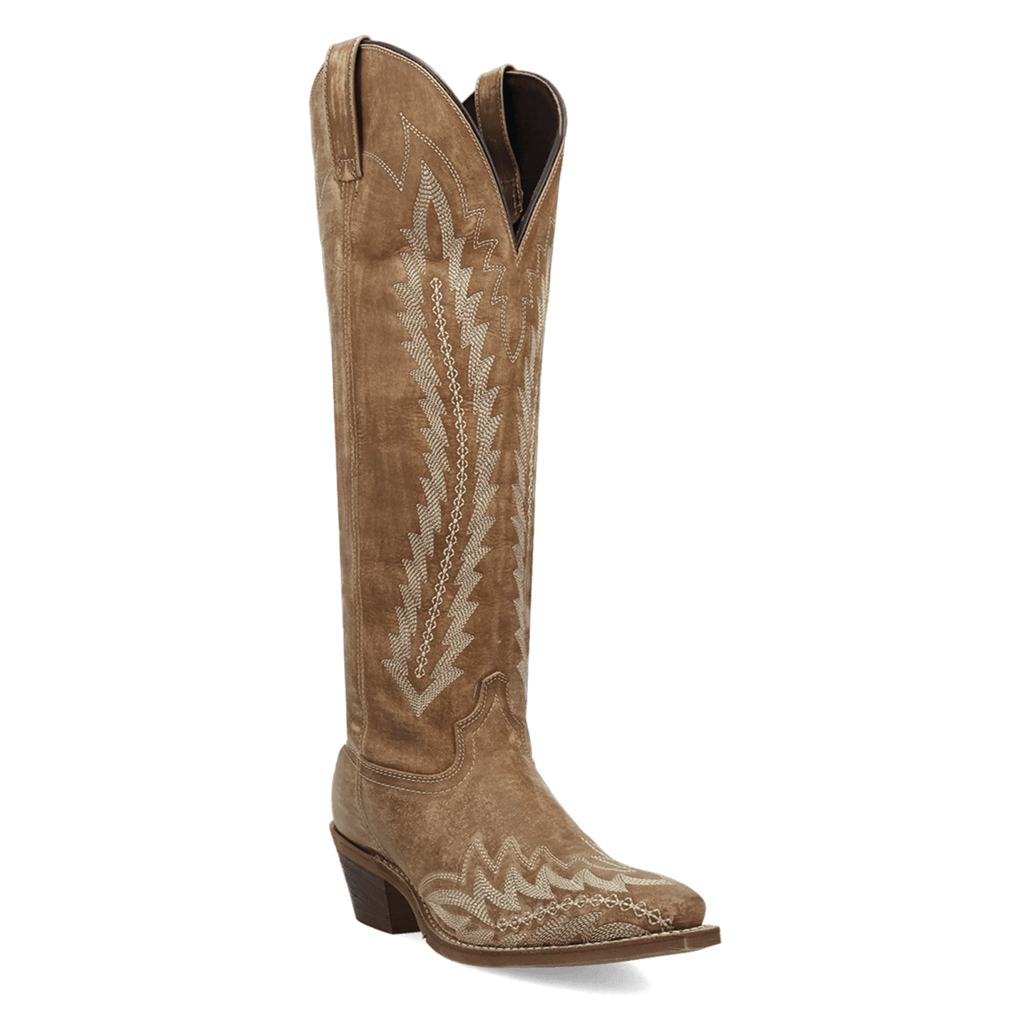 Women's Laredo Roxelle Wide Calf Leather Boot - Honey - 20055WC