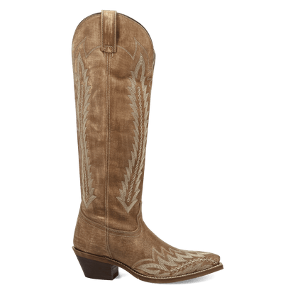 Women's Laredo Roxelle Wide Calf Leather Boot - Honey - 20055WC