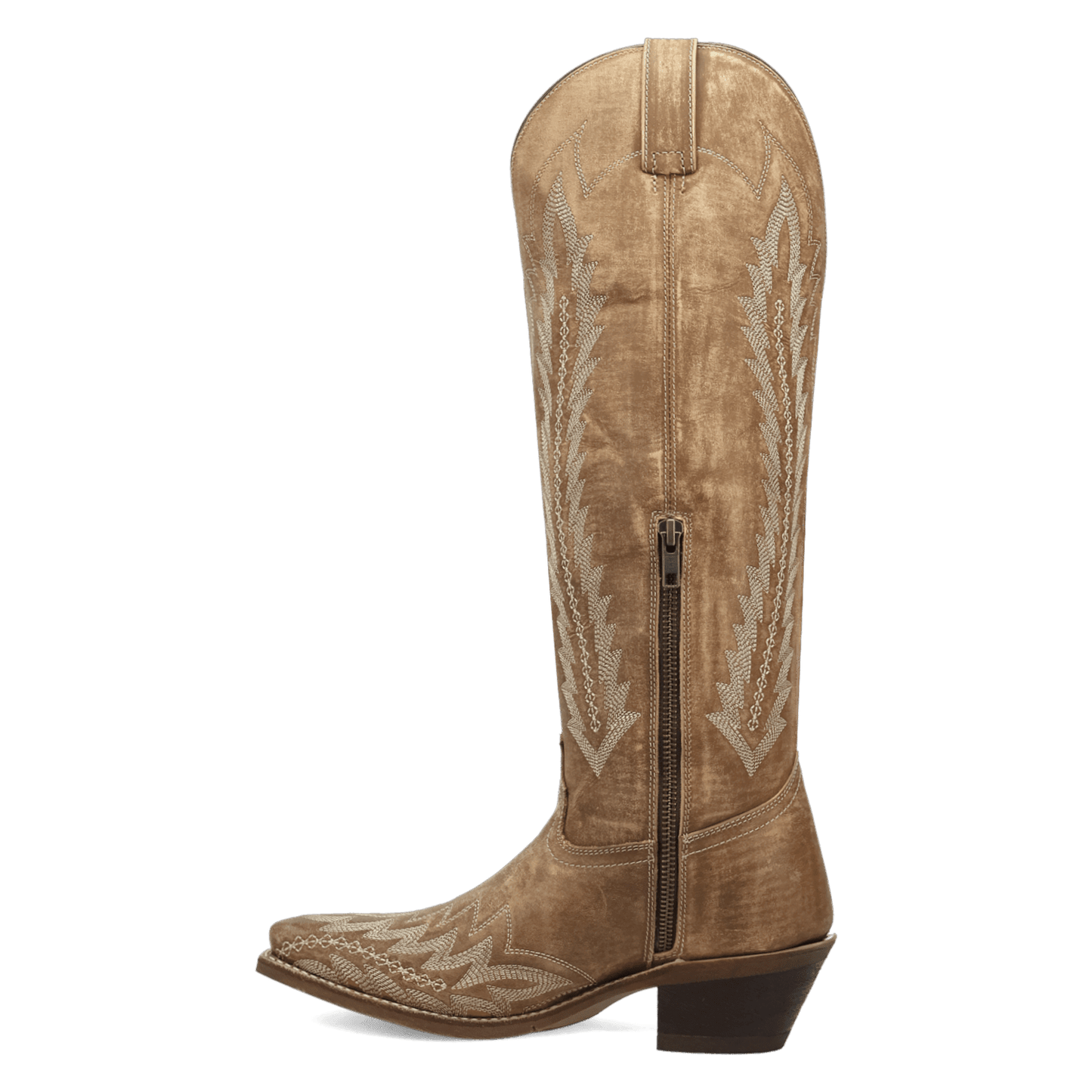Women's Laredo Roxelle Wide Calf Leather Boot - Honey - 20055WC