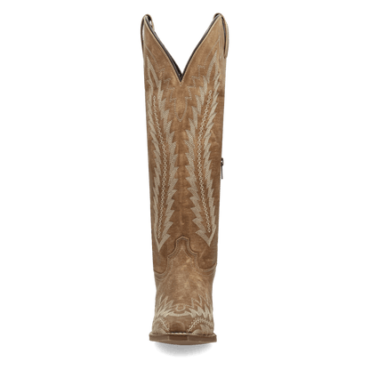 Women's Laredo Roxelle Wide Calf Leather Boot - Honey - 20055WC