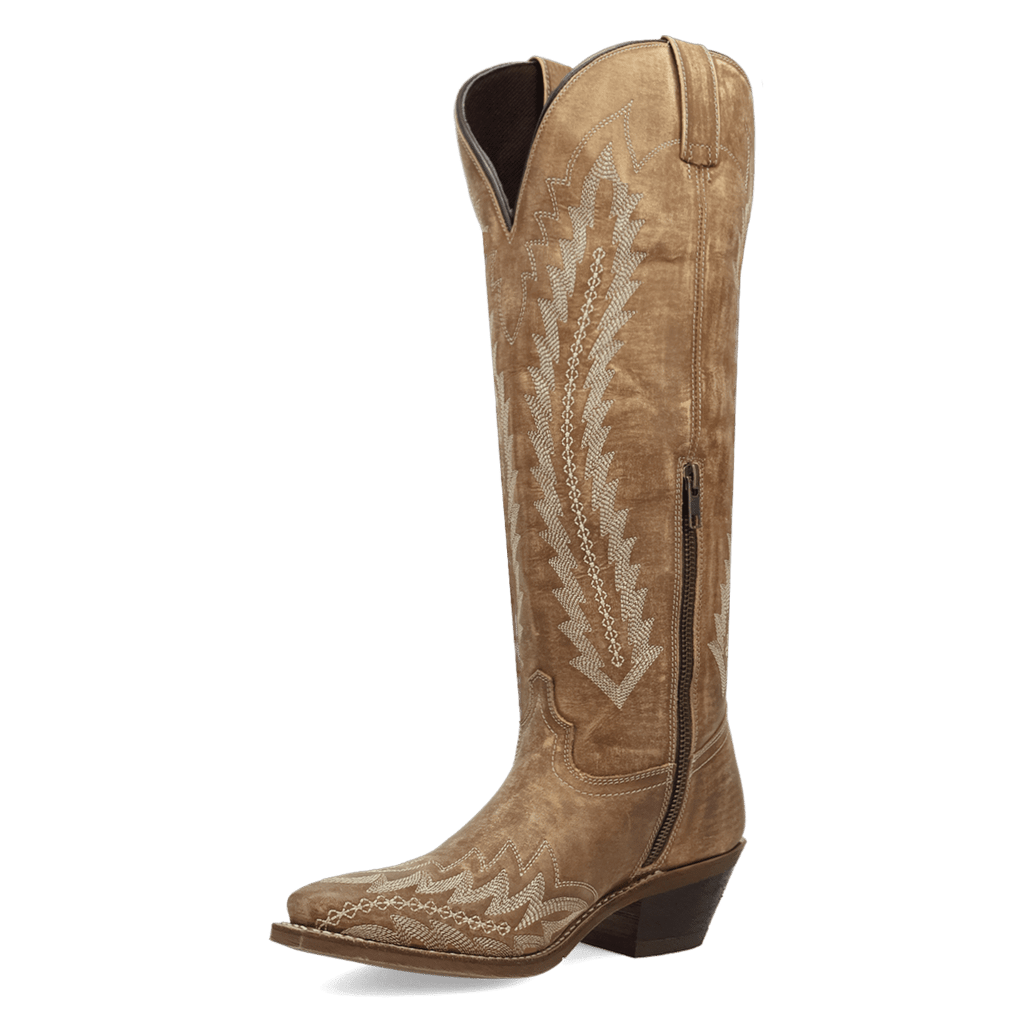 Women's Laredo Roxelle Wide Calf Leather Boot - Honey - 20055WC