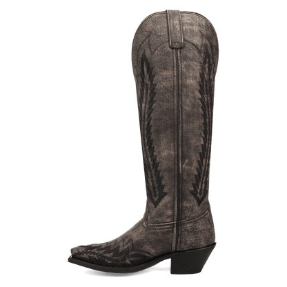 Women's Laredo Roxelle Wide Calf Leather Boot - Black - 20056WC