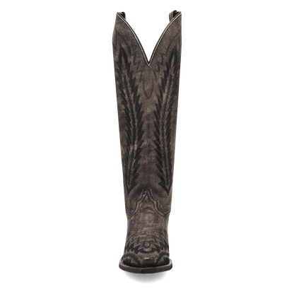 Women's Laredo Roxelle Wide Calf Leather Boot - Black - 20056WC