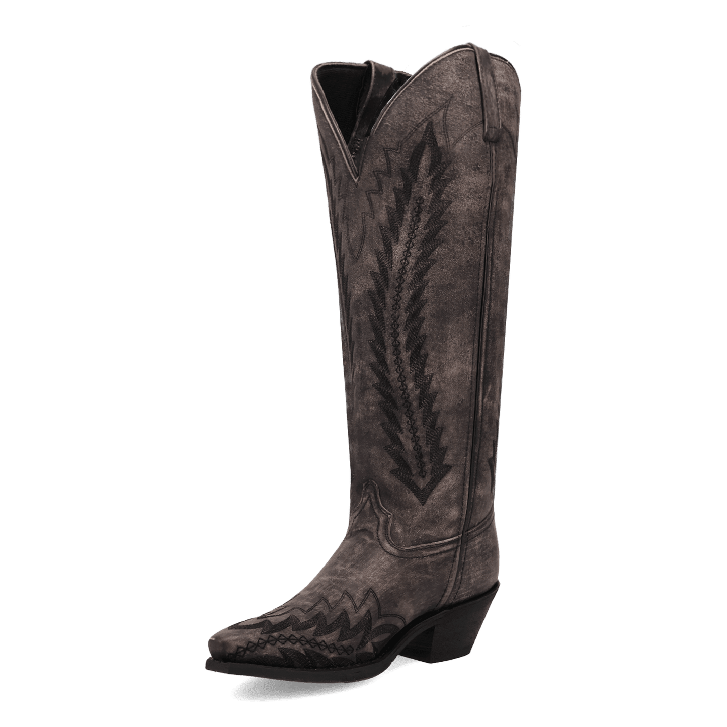 Women's Laredo Roxelle Wide Calf Leather Boot - Black - 20056WC