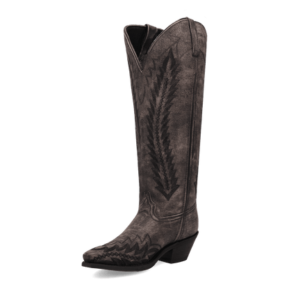 Women's Laredo Roxelle Wide Calf Leather Boot - Black - 20056WC